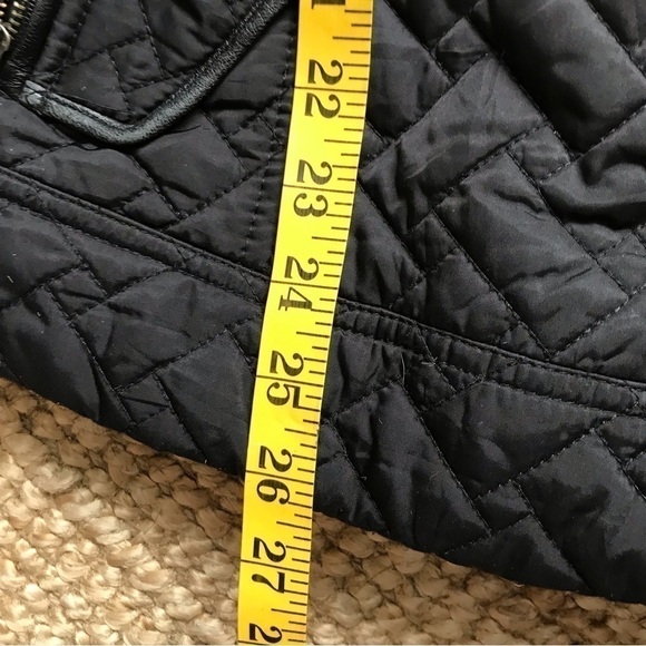 Cole Hann quilted jacket with leather trim.  Size small. - Picture 7 of 13
